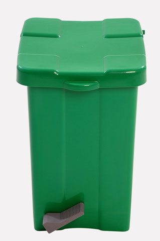 Cesto Plástico com Pedal Quadrado 25 Litros
