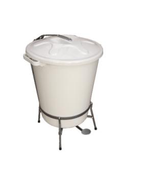 Cesto de Pedal 35 Litros Branco