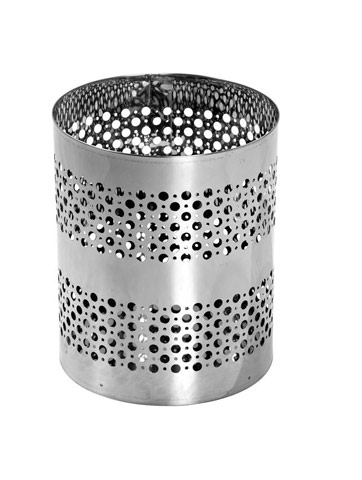 Cesto Telado Inox sem tampa p/ saco 20L