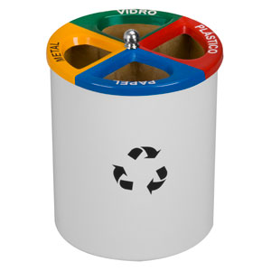 Lixeira c/ Tampa Superior Reciclagem