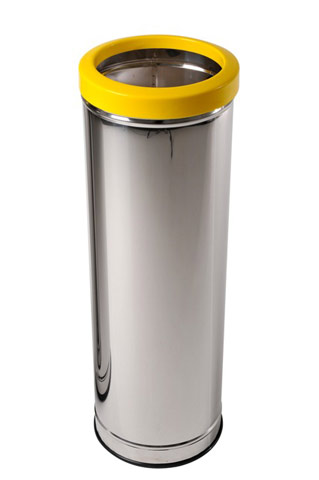 Lixeira em Aço Inox com Aro Plástico 30 L. (C44)