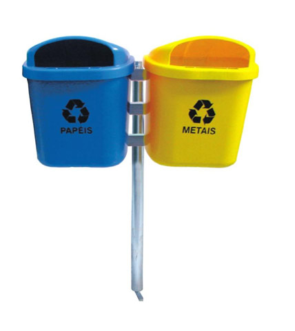 Conjunto Coleta Seletiva 40 Litros com 2 Cestos